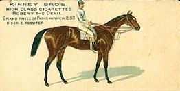 1889 Kinney Brothers Famous English Running Horses (N230) #NNO Robert The Devil Front